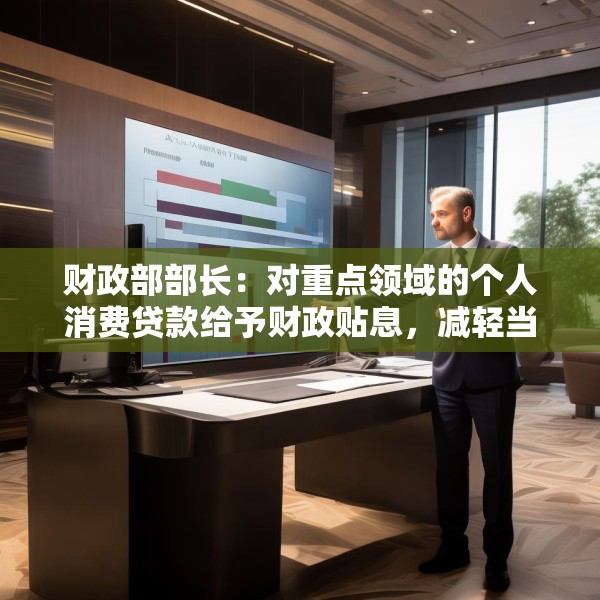 财政部部长：对重点领域的个人消费贷款给予财政贴息，减轻当期的支出压力