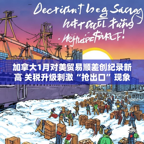 加拿大1月对美贸易顺差创纪录新高 关税升级刺激“抢出口”现象