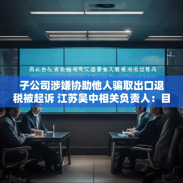 子公司涉嫌协助他人骗取出口退税被起诉 江苏吴中相关负责人：目前无更多信息