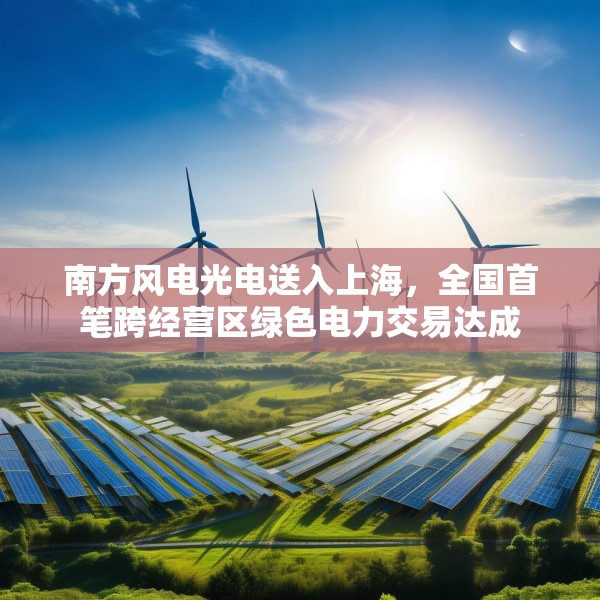 南方风电光电送入上海，全国首笔跨经营区绿色电力交易达成