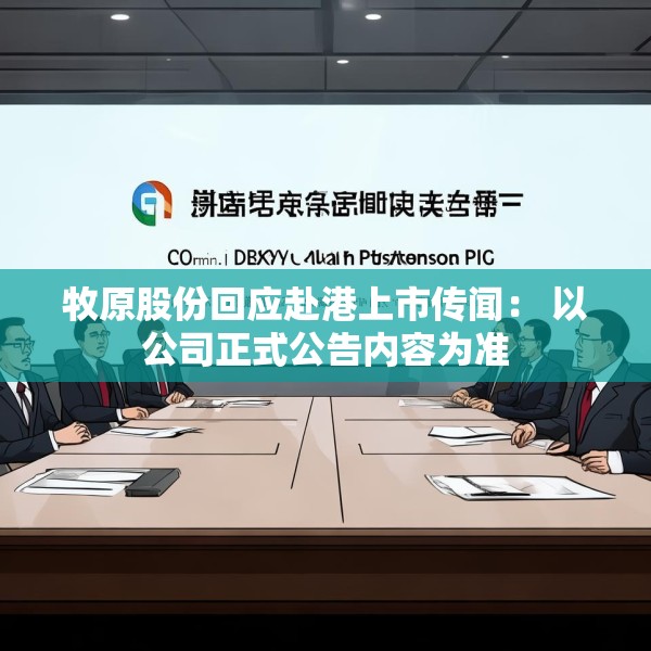 牧原股份回应赴港上市传闻： 以公司正式公告内容为准