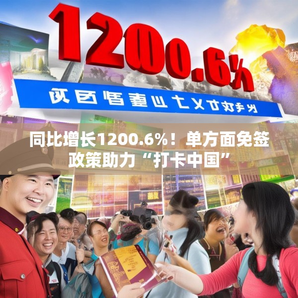 同比增长1200.6%！单方面免签政策助力“打卡中国”