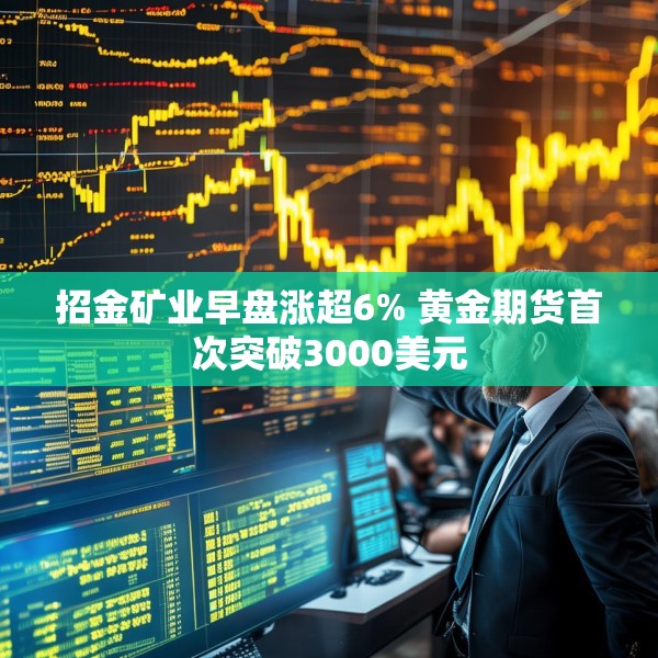 招金矿业早盘涨超6% 黄金期货首次突破3000美元