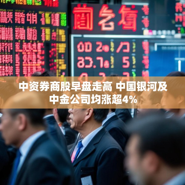 中资券商股早盘走高 中国银河及中金公司均涨超4%