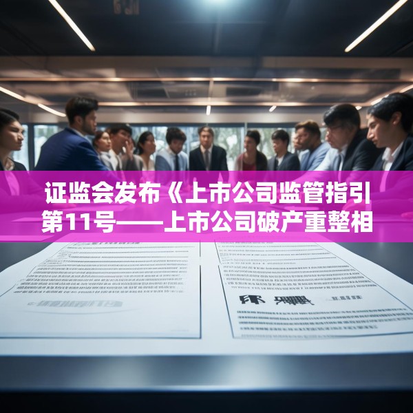 证监会发布《上市公司监管指引第11号——上市公司破产重整相关事项》