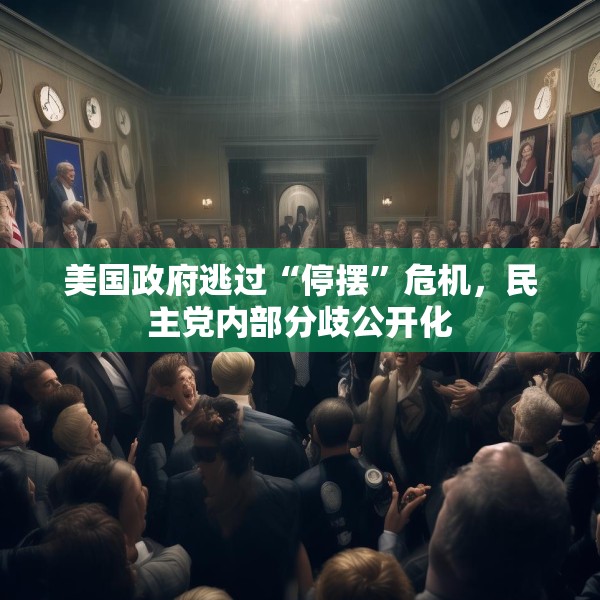 美国政府逃过“停摆”危机，民主党内部分歧公开化