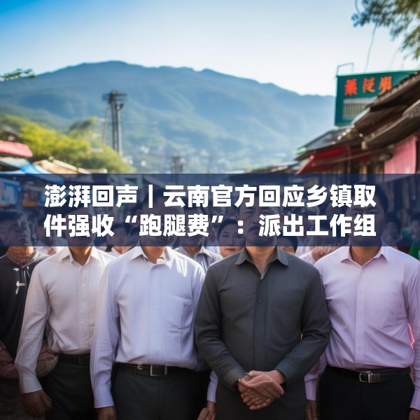 澎湃回声｜云南官方回应乡镇取件强收“跑腿费”：派出工作组实地督导