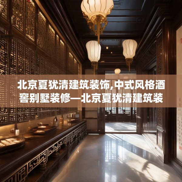 北京夏犹清建筑装饰,中式风格酒窖别墅装修—北京夏犹清建筑装饰375.a251b252c255fgy.262fhsg
