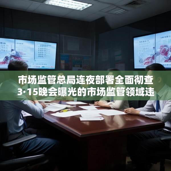 市场监管总局连夜部署全面彻查3·15晚会曝光的市场监管领域违法行为