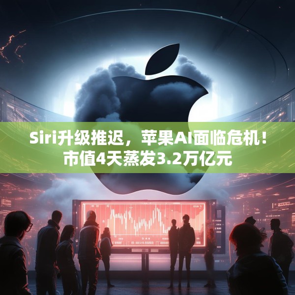 Siri升级推迟，苹果AI面临危机！市值4天蒸发3.2万亿元