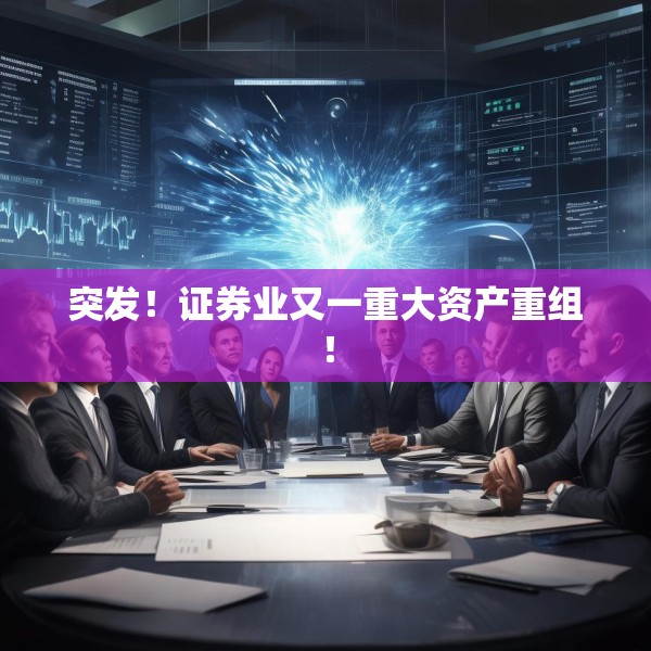 突发！证券业又一重大资产重组！