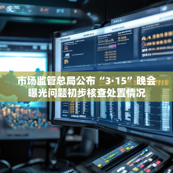 市场监管总局公布“3·15”晚会曝光问题初步核查处置情况
