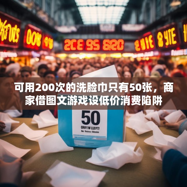 可用200次的洗脸巾只有50张，商家借图文游戏设低价消费陷阱