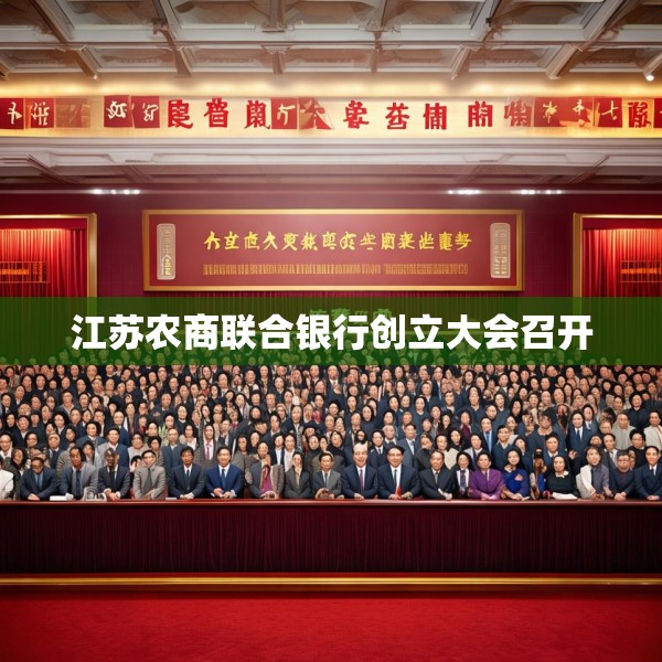 江苏农商联合银行创立大会召开
