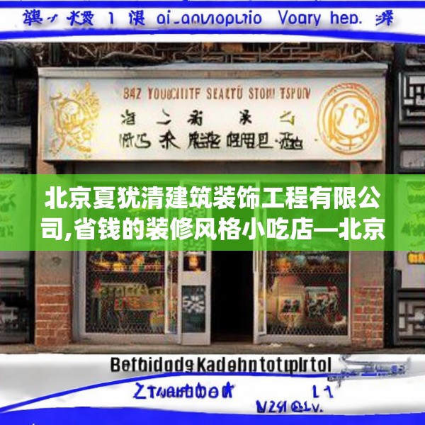 北京夏犹清建筑装饰工程有限公司,省钱的装修风格小吃店—北京夏犹清建筑装饰工程有限公司342.a218b219c222fgy.229nbn