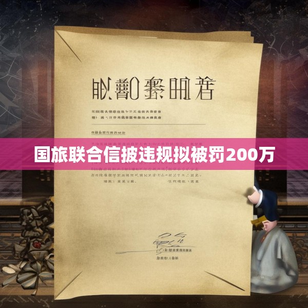 国旅联合信披违规拟被罚200万