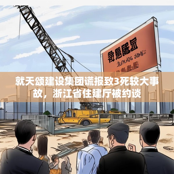 就天颂建设集团谎报致3死较大事故，浙江省住建厅被约谈