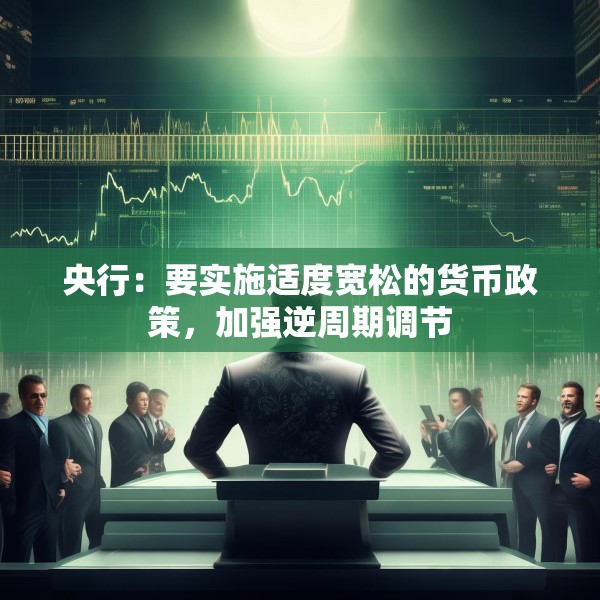 央行：要实施适度宽松的货币政策，加强逆周期调节