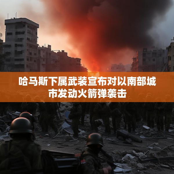 哈马斯下属武装宣布对以南部城市发动火箭弹袭击