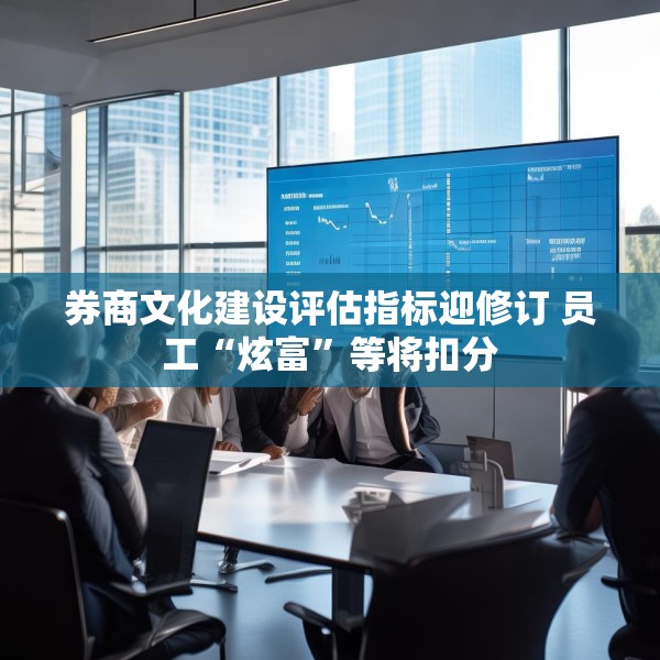 券商文化建设评估指标迎修订 员工“炫富”等将扣分