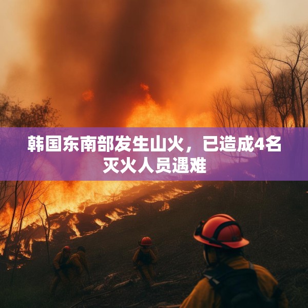 韩国东南部发生山火，已造成4名灭火人员遇难