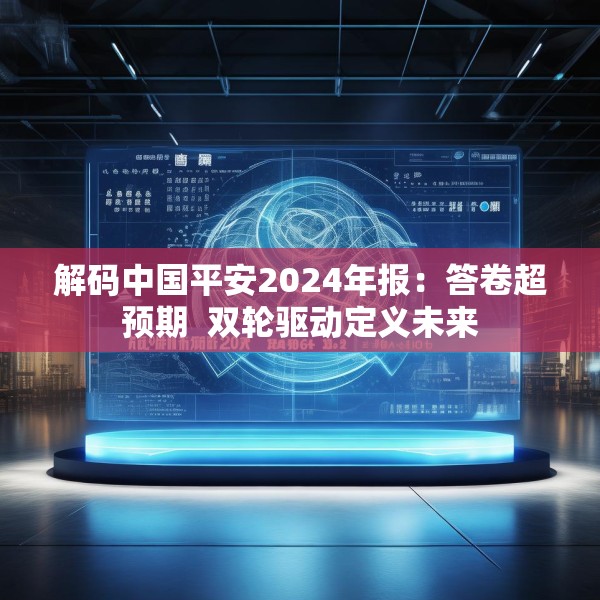 解码中国平安2024年报：答卷超预期  双轮驱动定义未来