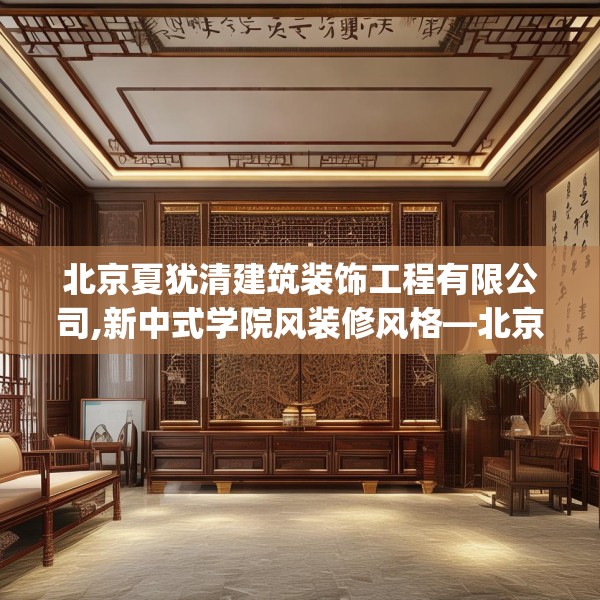 北京夏犹清建筑装饰工程有限公司,新中式学院风装修风格—北京夏犹清建筑装饰工程有限公司365.a241b242c245fgy.252fds