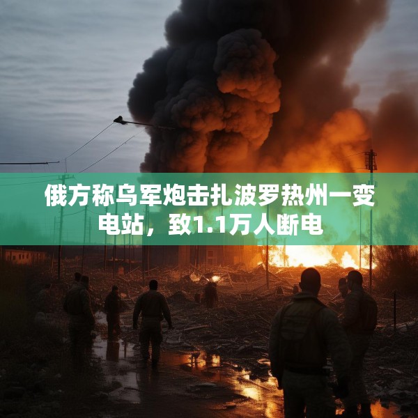 俄方称乌军炮击扎波罗热州一变电站，致1.1万人断电