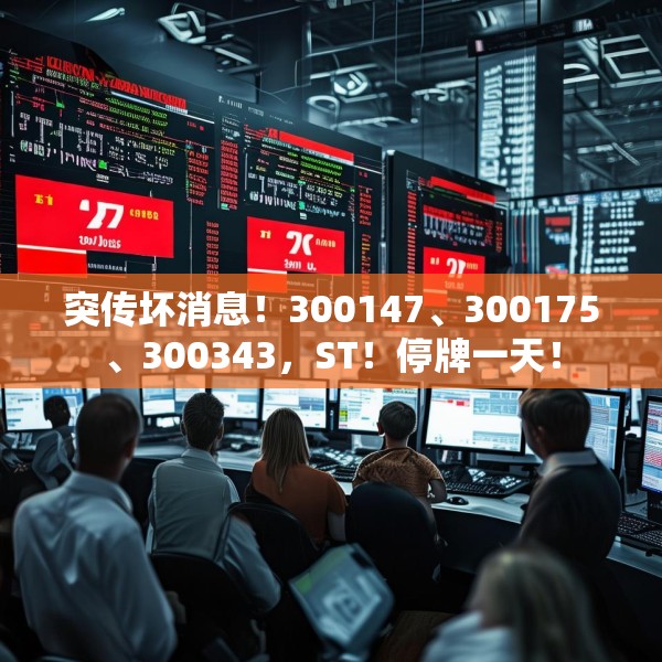 突传坏消息！300147、300175、300343，ST！停牌一天！