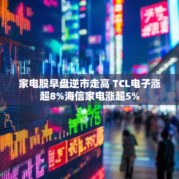 家电股早盘逆市走高 TCL电子涨超8%海信家电涨超5%