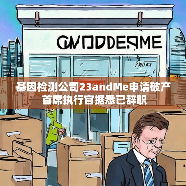 基因检测公司23andMe申请破产 首席执行官据悉已辞职