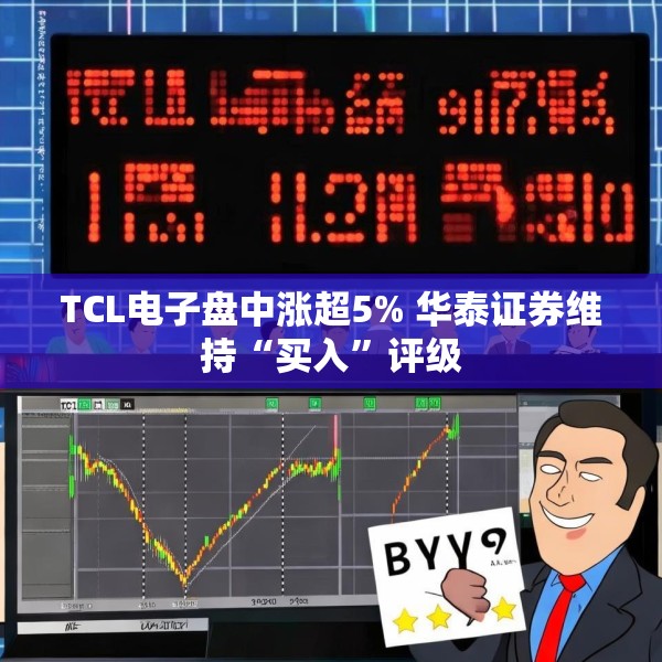 TCL电子盘中涨超5% 华泰证券维持“买入”评级