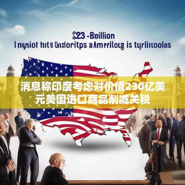 消息称印度考虑对价值230亿美元美国进口商品削减关税