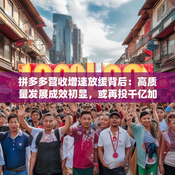 拼多多营收增速放缓背后：高质量发展成效初显，或再投千亿加码商家扶持