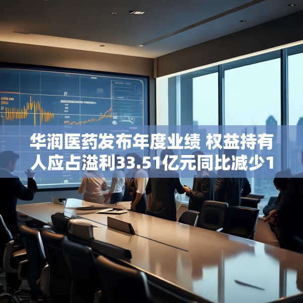 华润医药发布年度业绩 权益持有人应占溢利33.51亿元同比减少13.06%