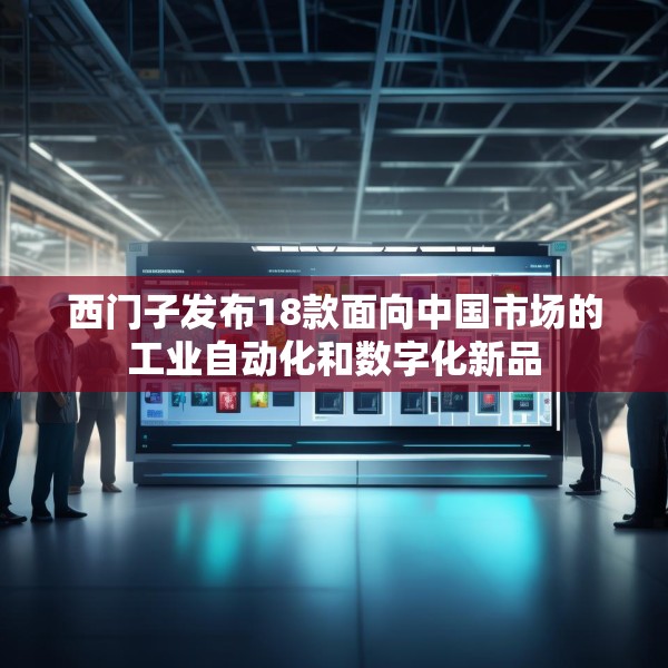西门子发布18款面向中国市场的工业自动化和数字化新品