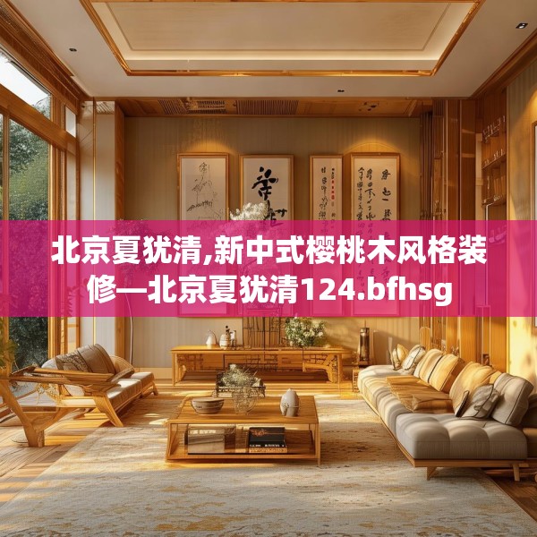 北京夏犹清,新中式樱桃木风格装修—北京夏犹清124.bfhsg