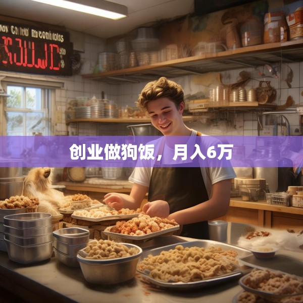 创业做狗饭，月入6万