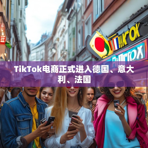 TikTok电商正式进入德国、意大利、法国