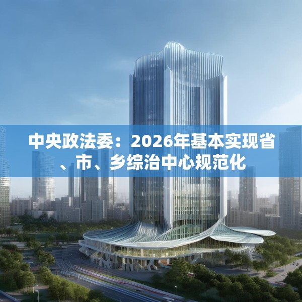 中央政法委：2026年基本实现省、市、乡综治中心规范化
