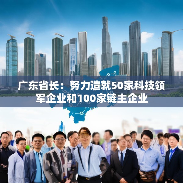 广东省长：努力造就50家科技领军企业和100家链主企业
