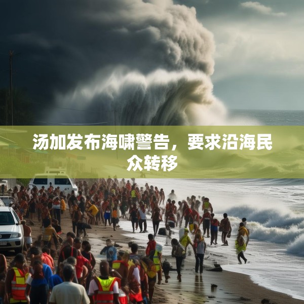 汤加发布海啸警告，要求沿海民众转移