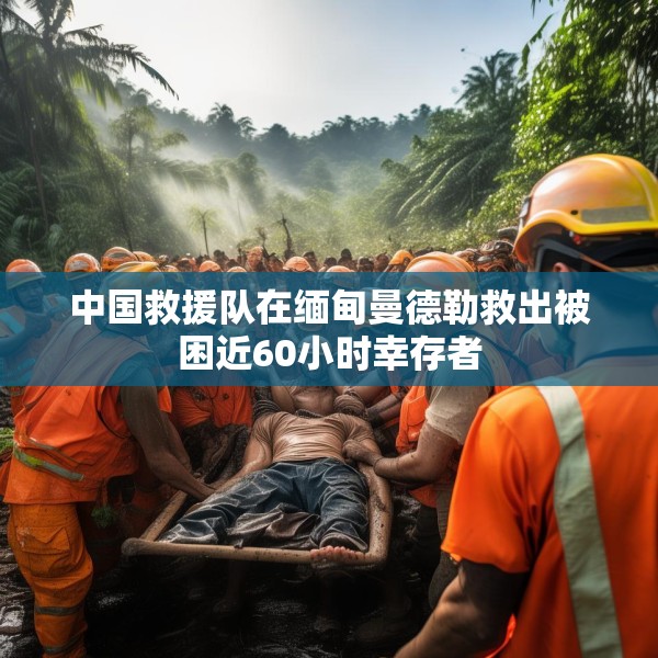 中国救援队在缅甸曼德勒救出被困近60小时幸存者