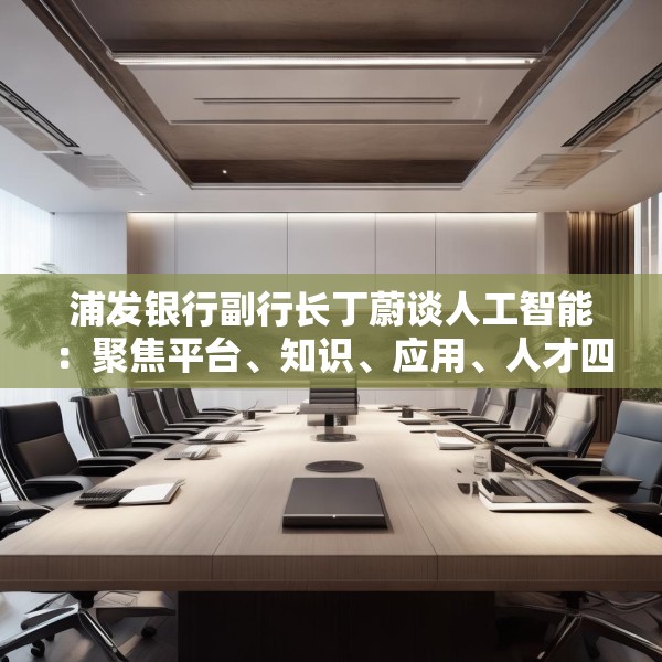 浦发银行副行长丁蔚谈人工智能：聚焦平台、知识、应用、人才四个关键词