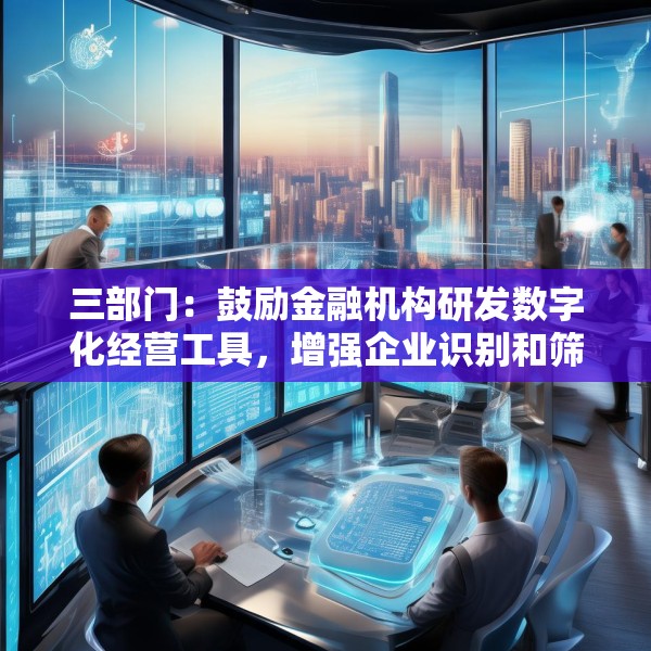 三部门：鼓励金融机构研发数字化经营工具，增强企业识别和筛选能力