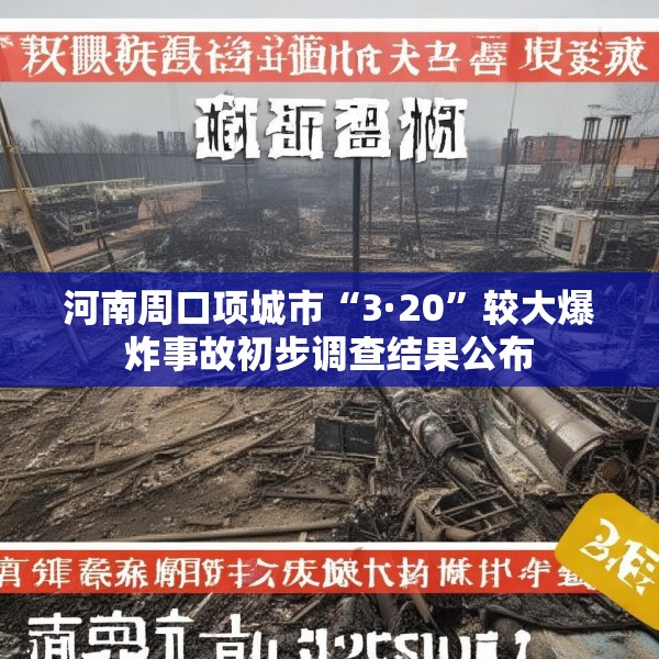 河南周口项城市“3·20”较大爆炸事故初步调查结果公布