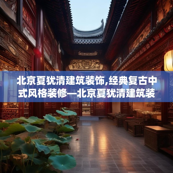 北京夏犹清建筑装饰,经典复古中式风格装修—北京夏犹清建筑装饰573.a449b450c453fgy.460fhsg
