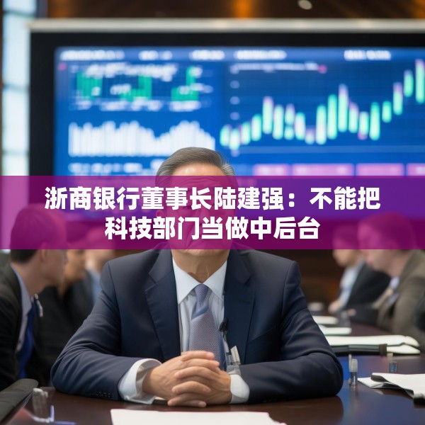 浙商银行董事长陆建强：不能把科技部门当做中后台