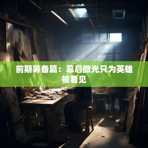 前期筹备篇：幕后微光只为英雄被看见