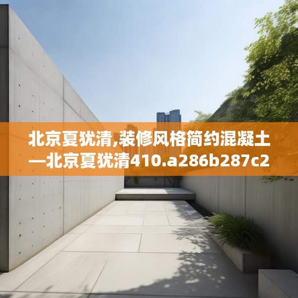 北京夏犹清,装修风格简约混凝土—北京夏犹清410.a286b287c290fgy.297xczxv